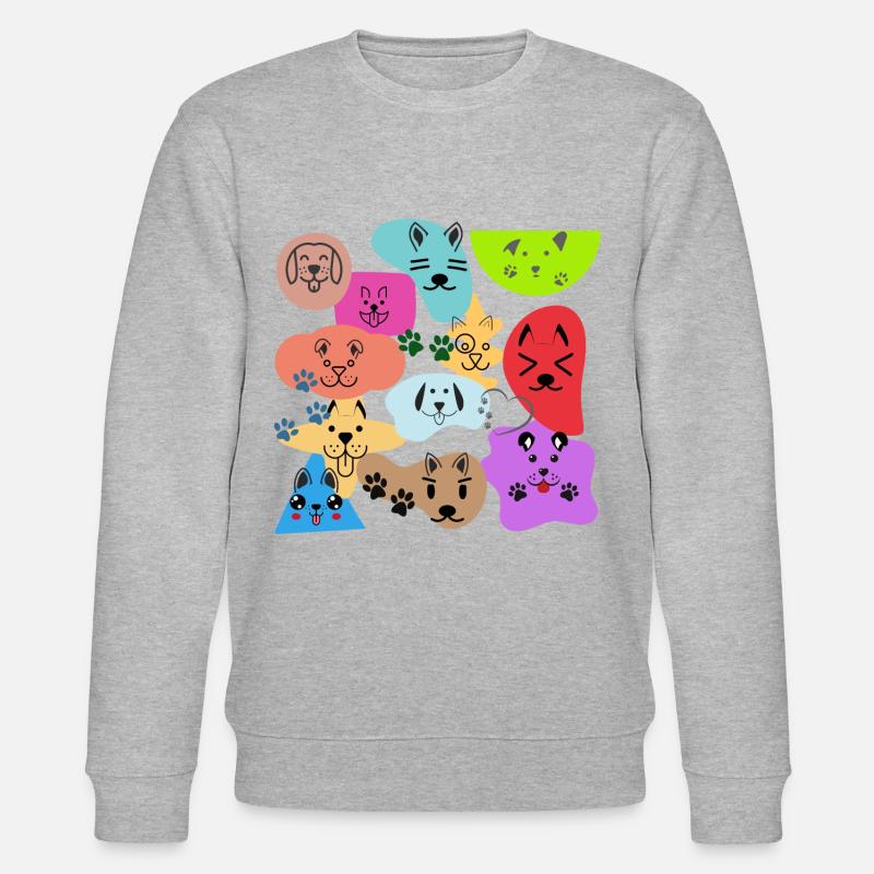 J’aime les chiens sans texte - Sweat bio CHANGER Stanley/Stella Unisexe - gris chiné