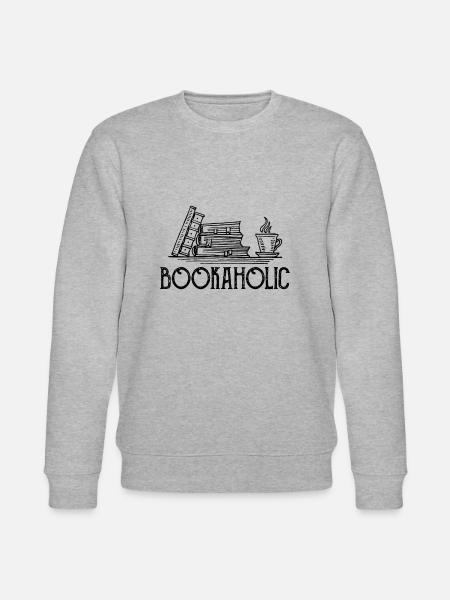 0287 books | Bookaholic | Reader | book - Stanley/Stella CHANGER Unisex Organic Sweatshirt - heather grey