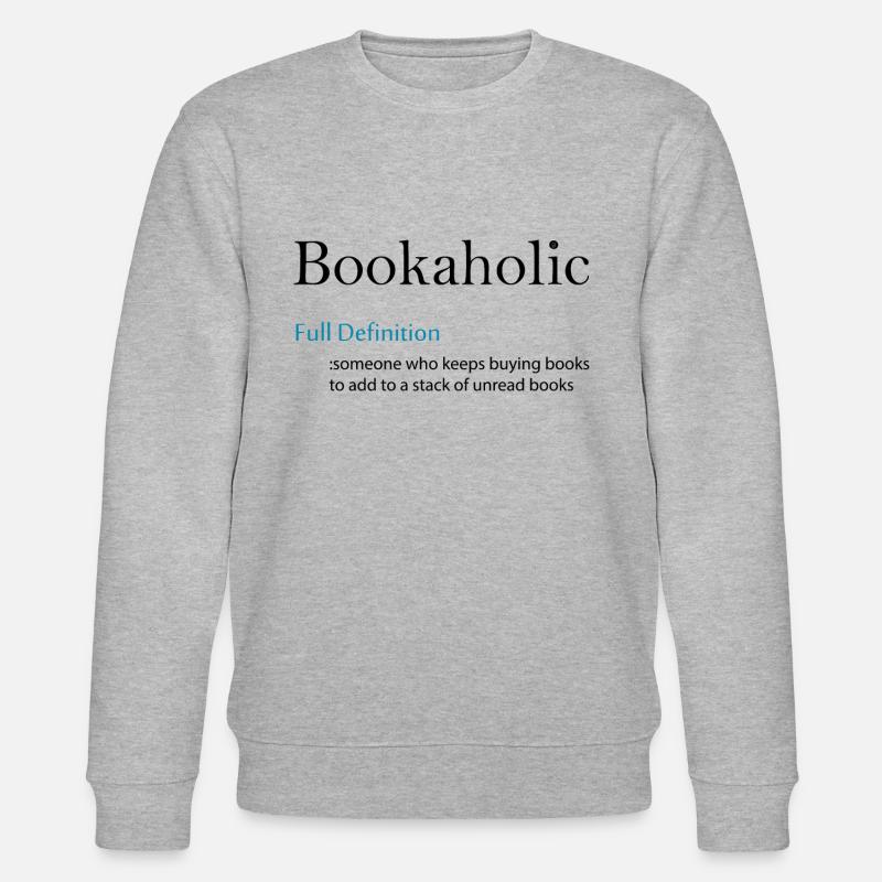 0298 Definition: Bookaholic - Stanley/Stella Unisex Bio-Sweatshirt CHANGER  - Grau meliert