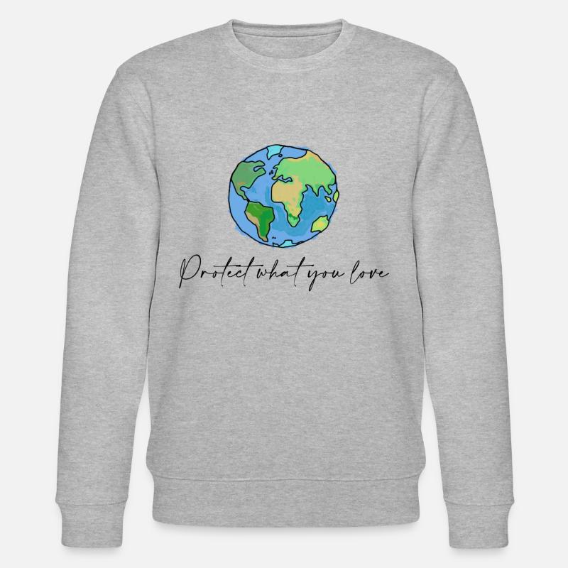 Planet - Stanley/Stella Unisex Bio-Sweatshirt CHANGER  - Grau meliert