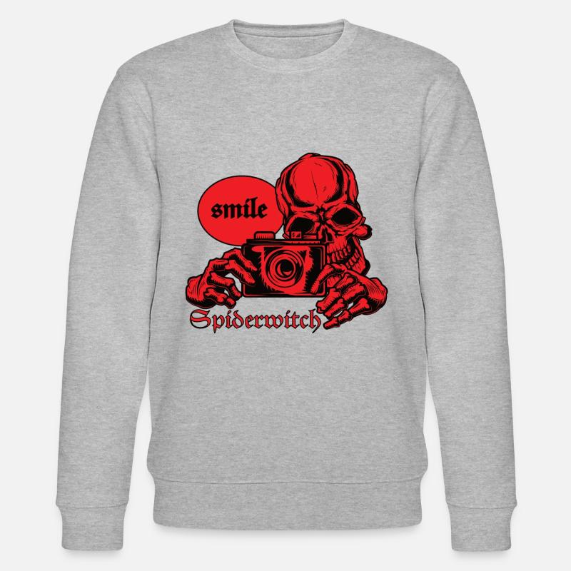smile - Stanley/Stella Unisex Bio-Sweatshirt CHANGER  - Grau meliert