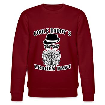 Daddy Cool - Stanley/Stella Unisex Bio-Sweatshirt CHANGER  - Burgunderrot - Vorne - Nik (191cm) & Marisol (170cm)