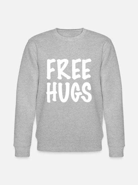 Free hugs - Stanley/Stella CHANGER Unisex Organic Sweatshirt - heather grey