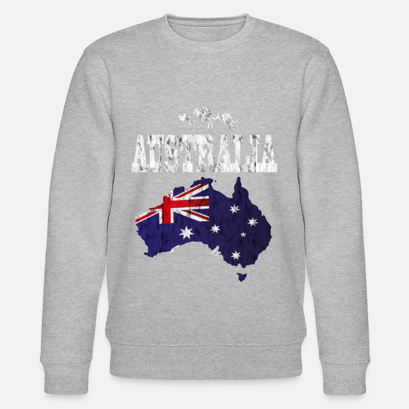 Australie - Sweat bio CHANGER Stanley/Stella Unisexe - gris chiné
