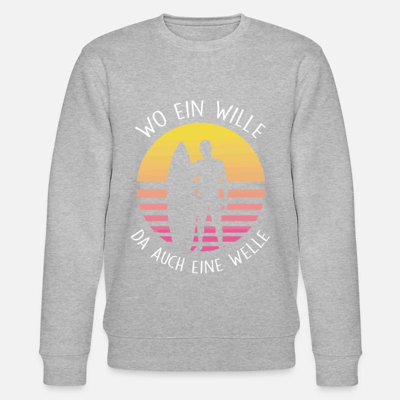 Surfeurs - Sweat bio CHANGER Stanley/Stella Unisexe - gris chiné