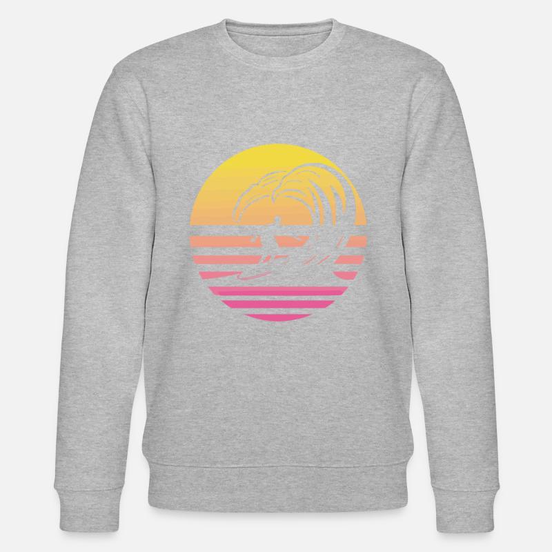 Vague de surfeur - Sweat bio CHANGER Stanley/Stella Unisexe - gris chiné