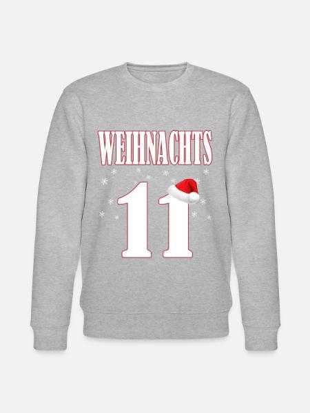 Weihnachten,Elf - Stanley/Stella Unisex Bio-Sweatshirt CHANGER - Grau meliert