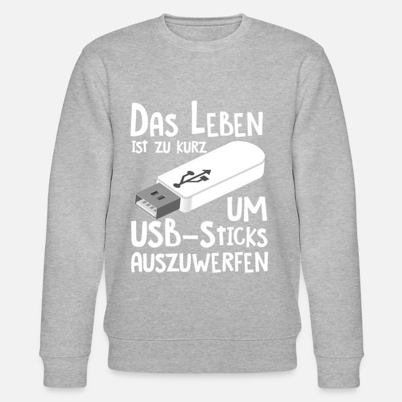 Informatiker Programmierer Student - Stanley/Stella Unisex Bio-Sweatshirt CHANGER - Grau meliert