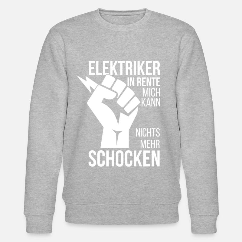 Elektriker In Rente - Stanley/Stella Unisex Bio-Sweatshirt CHANGER  - Grau meliert