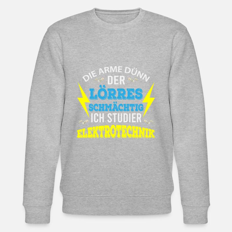 E-Technik Student Geschenk - Stanley/Stella Unisex Bio-Sweatshirt CHANGER  - Grau meliert