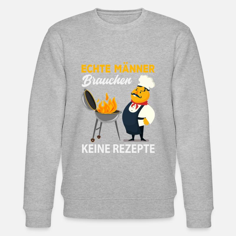 Männer Grillen - Stanley/Stella Unisex Bio-Sweatshirt CHANGER  - Grau meliert