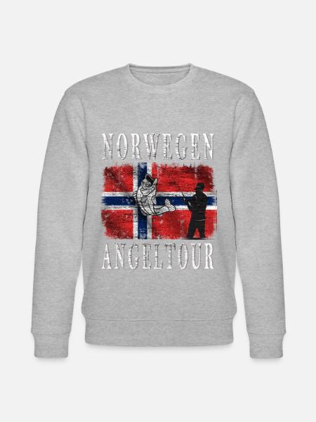 Norwegen Angeltour - Stanley/Stella Unisex Bio-Sweatshirt CHANGER  - Grau meliert