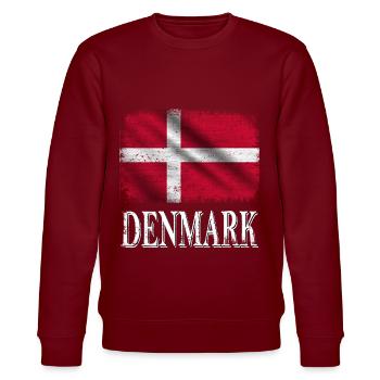 Danemark, drapeau du Danemark - Sweat bio CHANGER Stanley/Stella Unisexe - bordeaux - Devant - Nik (191cm) & Marisol (170cm)