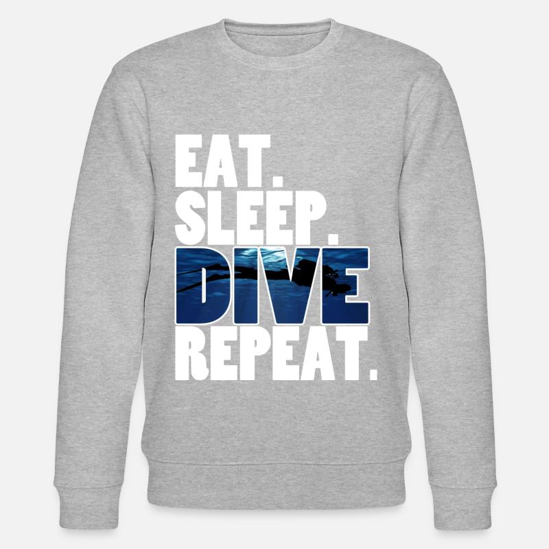 Dive,Diver - Stanley/Stella Unisex Bio-Sweatshirt CHANGER  - Grau meliert