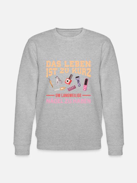 Never boring nails - Stanley/Stella CHANGER Unisex Organic Sweatshirt - heather grey