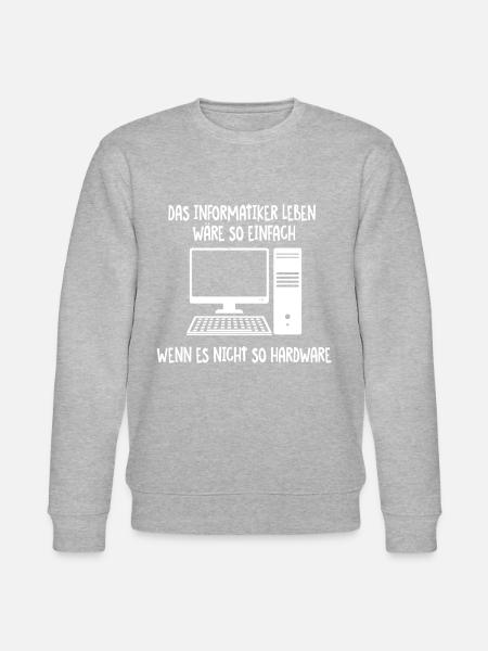 Informatiker Spruch - Stanley/Stella Unisex Bio-Sweatshirt CHANGER  - Grau meliert