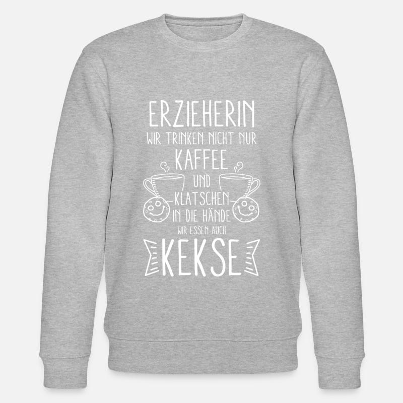 Erzieherin Abschiedsgeschenk - Stanley/Stella Unisex Bio-Sweatshirt CHANGER  - Grau meliert
