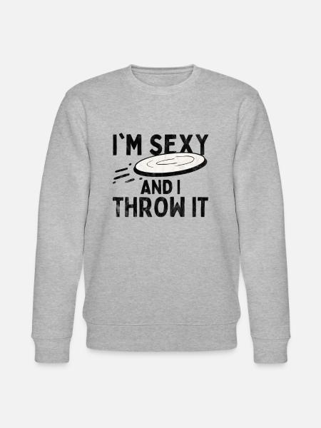 Ultimate Frisbee Spruch - Stanley/Stella Unisex Bio-Sweatshirt CHANGER - Grau meliert