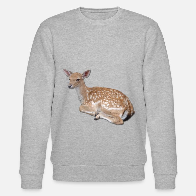 Fawn Roe Doe Cerf Renne - Sweat bio CHANGER Stanley/Stella Unisexe - gris chiné