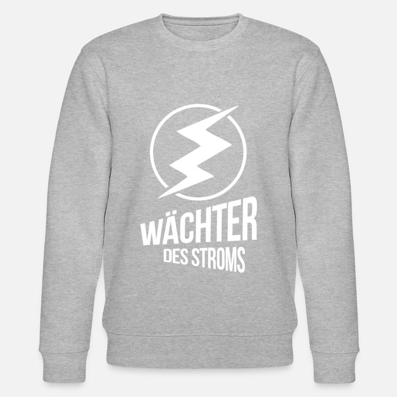 Elektromeister Elektriker Geschenk - Stanley/Stella Unisex Bio-Sweatshirt CHANGER  - Grau meliert