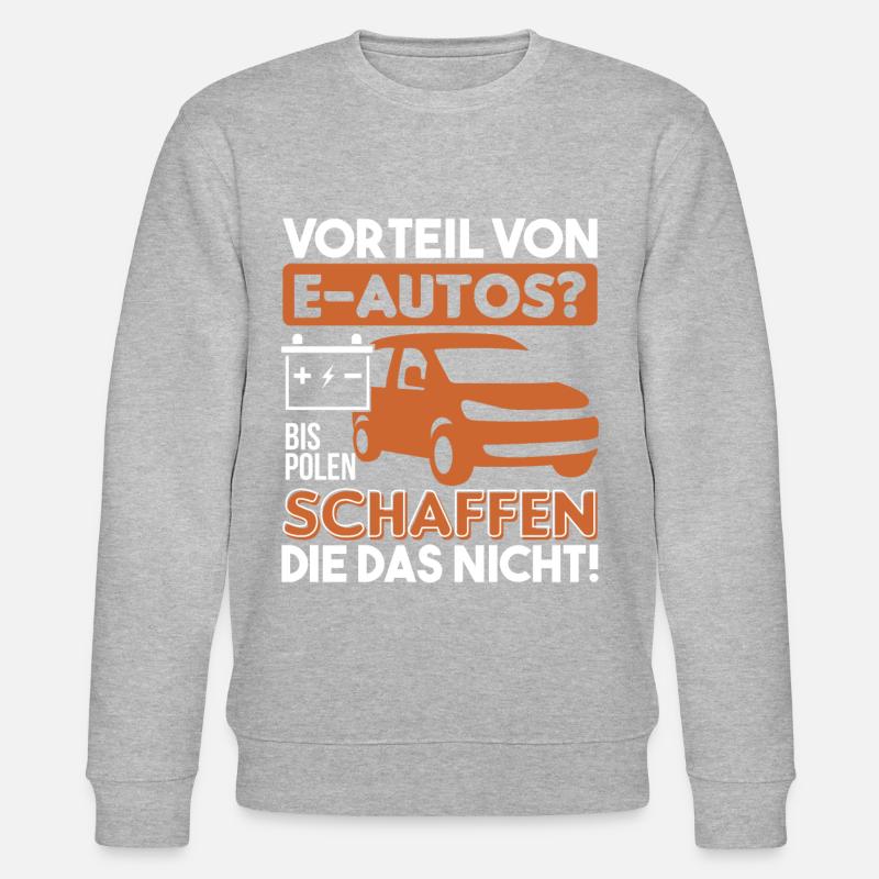 Anti E-Auto - Stanley/Stella Unisex Bio-Sweatshirt CHANGER  - Grau meliert