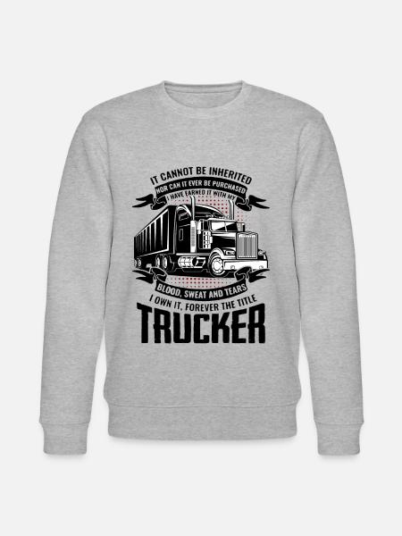 Lastbilchauffør gave lastbilchauffør lastbiler - Stanley/Stella økologisk unisex-sweatshirt CHANGER - grå meleret