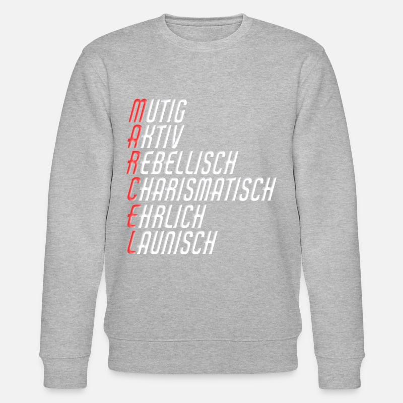 Marcel - Stanley/Stella Unisex Bio-Sweatshirt CHANGER  - Grau meliert
