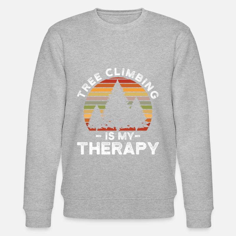 Tree Climbing - Stanley/Stella Unisex Bio-Sweatshirt CHANGER  - Grau meliert