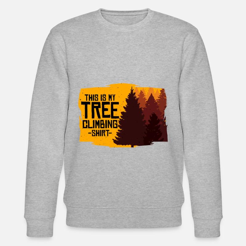 Tree Climbing - Stanley/Stella CHANGER Unisex Organic Sweatshirt - heather grey