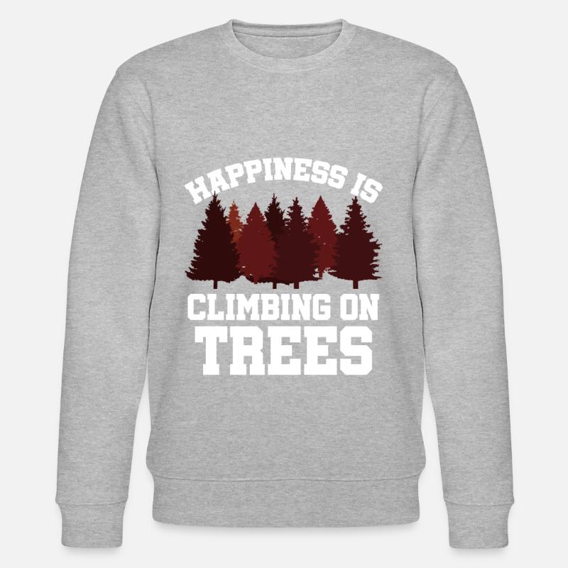 Tree Climbing - Stanley/Stella CHANGER Unisex Organic Sweatshirt - heather grey
