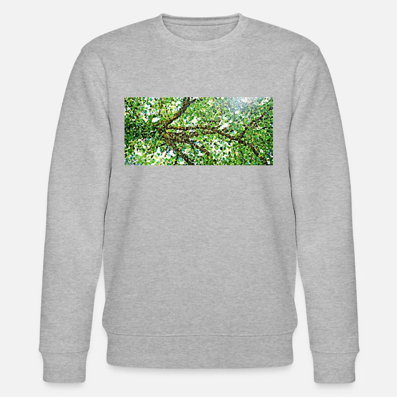 Die anmutigen Äste eines Baumes - Stanley/Stella Unisex Bio-Sweatshirt CHANGER  - Grau meliert