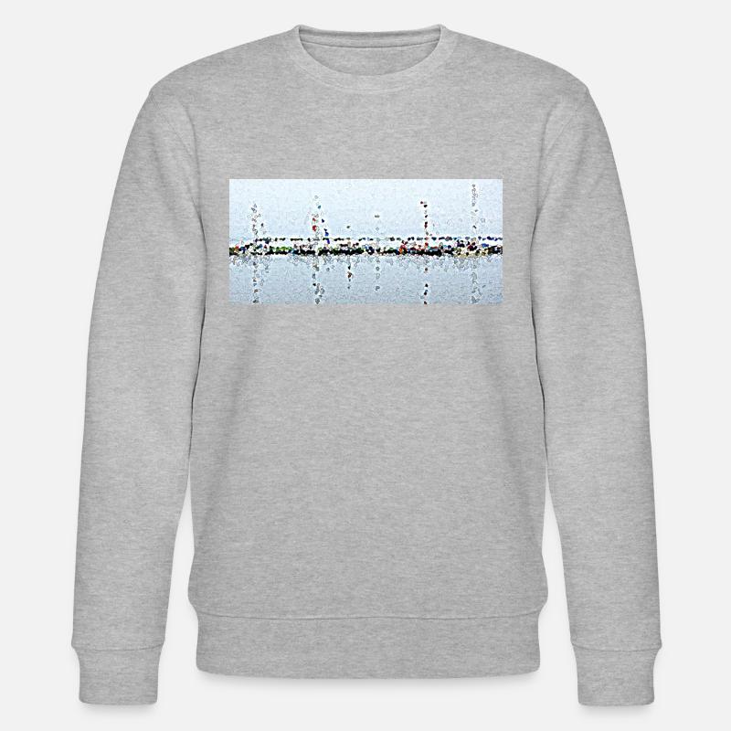 Les bateaux et leur reflet - Sweat bio CHANGER Stanley/Stella Unisexe - gris chiné