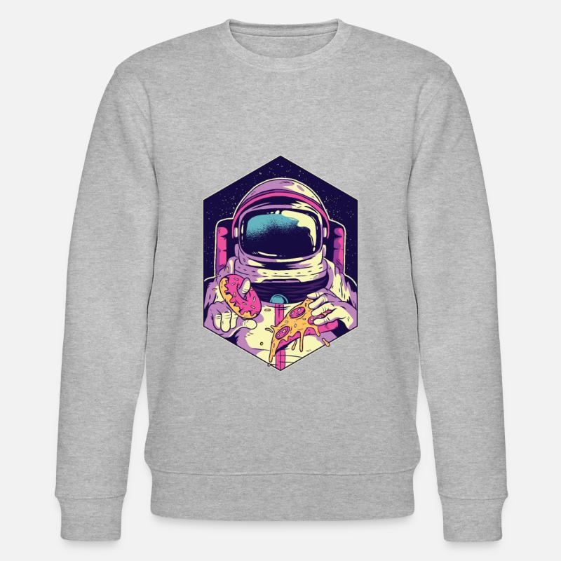 Nourriture astronaute. - Sweat bio CHANGER Stanley/Stella Unisexe - gris chiné