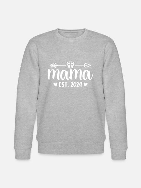 Geschenkidee für Muttertag Mama 2024 - Stanley/Stella Unisex Bio-Sweatshirt CHANGER  - Grau meliert