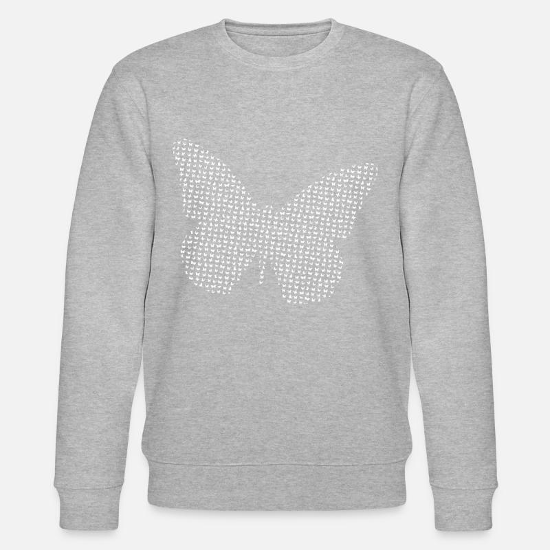 Papillon papillon - Sweat bio CHANGER Stanley/Stella Unisexe - gris chiné