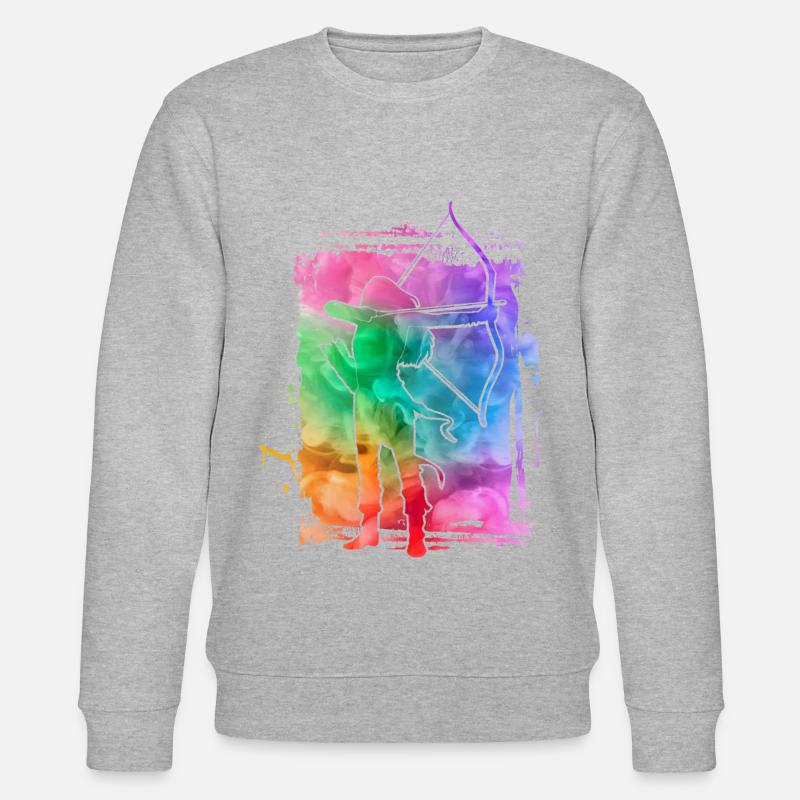 Bogenschießen - Stanley/Stella Unisex Bio-Sweatshirt CHANGER  - Grau meliert