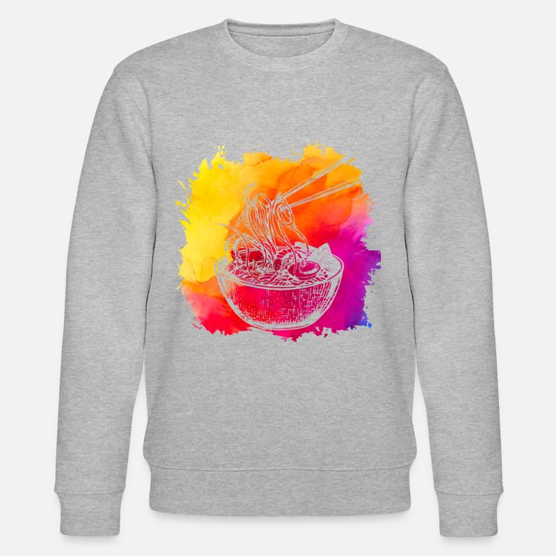 Ramen Rétro - Sweat bio CHANGER Stanley/Stella Unisexe - gris chiné