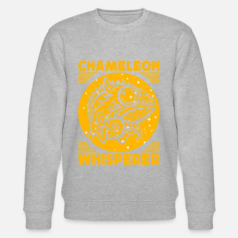 Caméléon Chuchoteur - Sweat bio CHANGER Stanley/Stella Unisexe - gris chiné