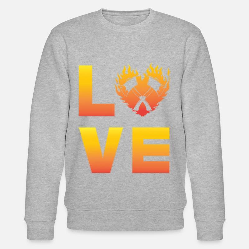 Axtwerfen - Stanley/Stella Unisex Bio-Sweatshirt CHANGER  - Grau meliert