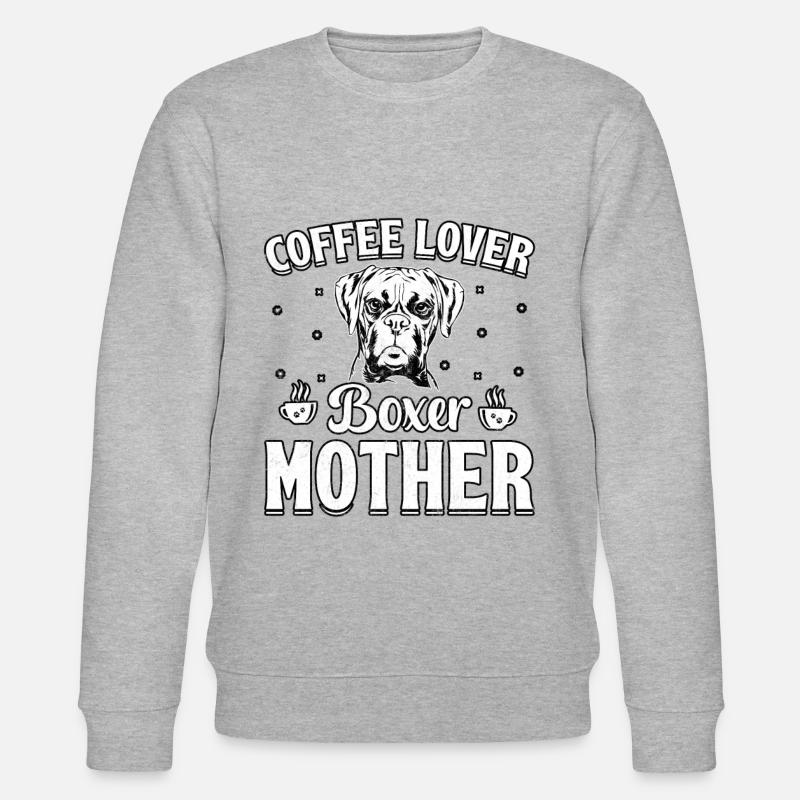 Amoureuse du café boxeuse mère - Sweat bio CHANGER Stanley/Stella Unisexe - gris chiné