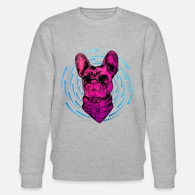 Bouledogue français - Sweat bio CHANGER Stanley/Stella Unisexe - gris chiné