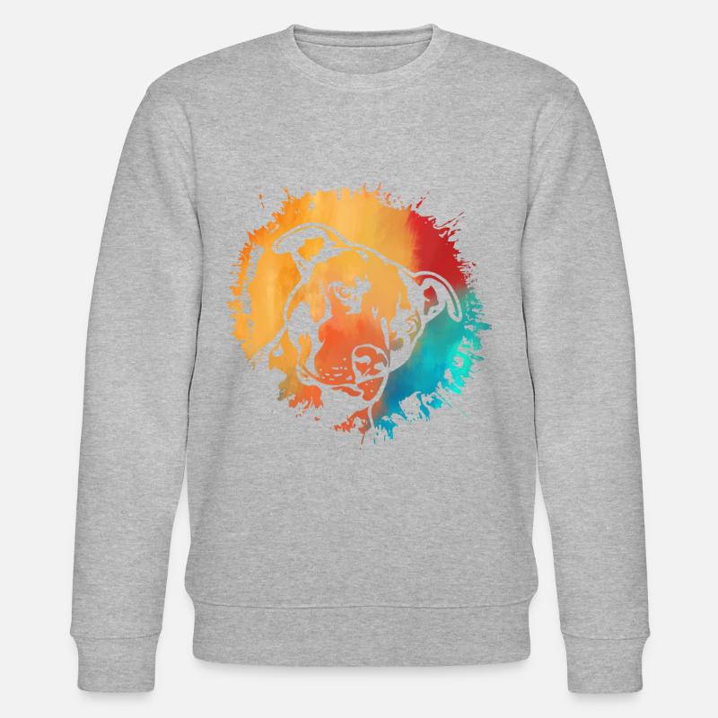 Pitbull - Stanley/Stella Unisex Bio-Sweatshirt CHANGER  - Grau meliert