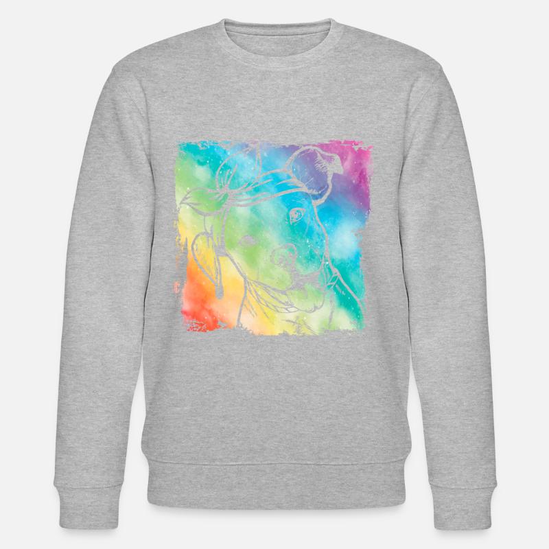 Pitbull Retro - Stanley/Stella Unisex Bio-Sweatshirt CHANGER  - Grau meliert