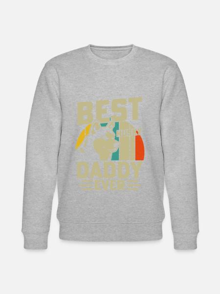 Best Husky Daddy ever - Stanley/Stella CHANGER Unisex Organic Sweatshirt - heather grey