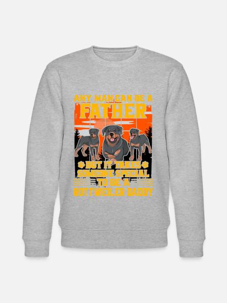 Rottweiler Daddy - Stanley/Stella CHANGER Unisex Organic Sweatshirt - heather grey