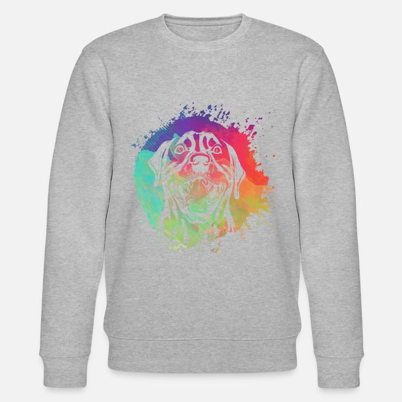 Rottweiler Retro - Stanley/Stella CHANGER Unisex Organic Sweatshirt - heather grey