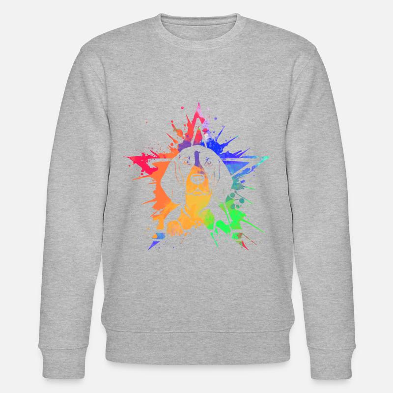 Beagle - Stanley/Stella Unisex Bio-Sweatshirt CHANGER  - Grau meliert