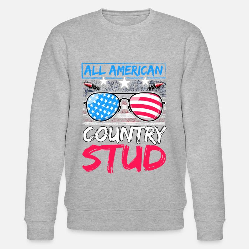 Haras de pays américain - Sweat bio CHANGER Stanley/Stella Unisexe - gris chiné