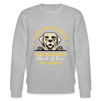 Labrador - Stanley/Stella Unisex Bio-Sweatshirt CHANGER  - Grau meliert - Vorne - Nik (191cm) & Marisol (170cm)