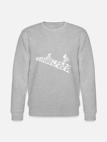 MTB mountain bikers - Stanley/Stella CHANGER Unisex Organic Sweatshirt - heather grey